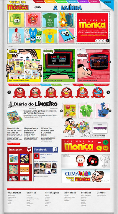 Site da Turma da Mônica