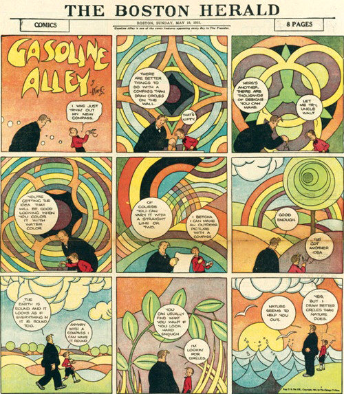 Exemplo de uma página de Gasoline Alley